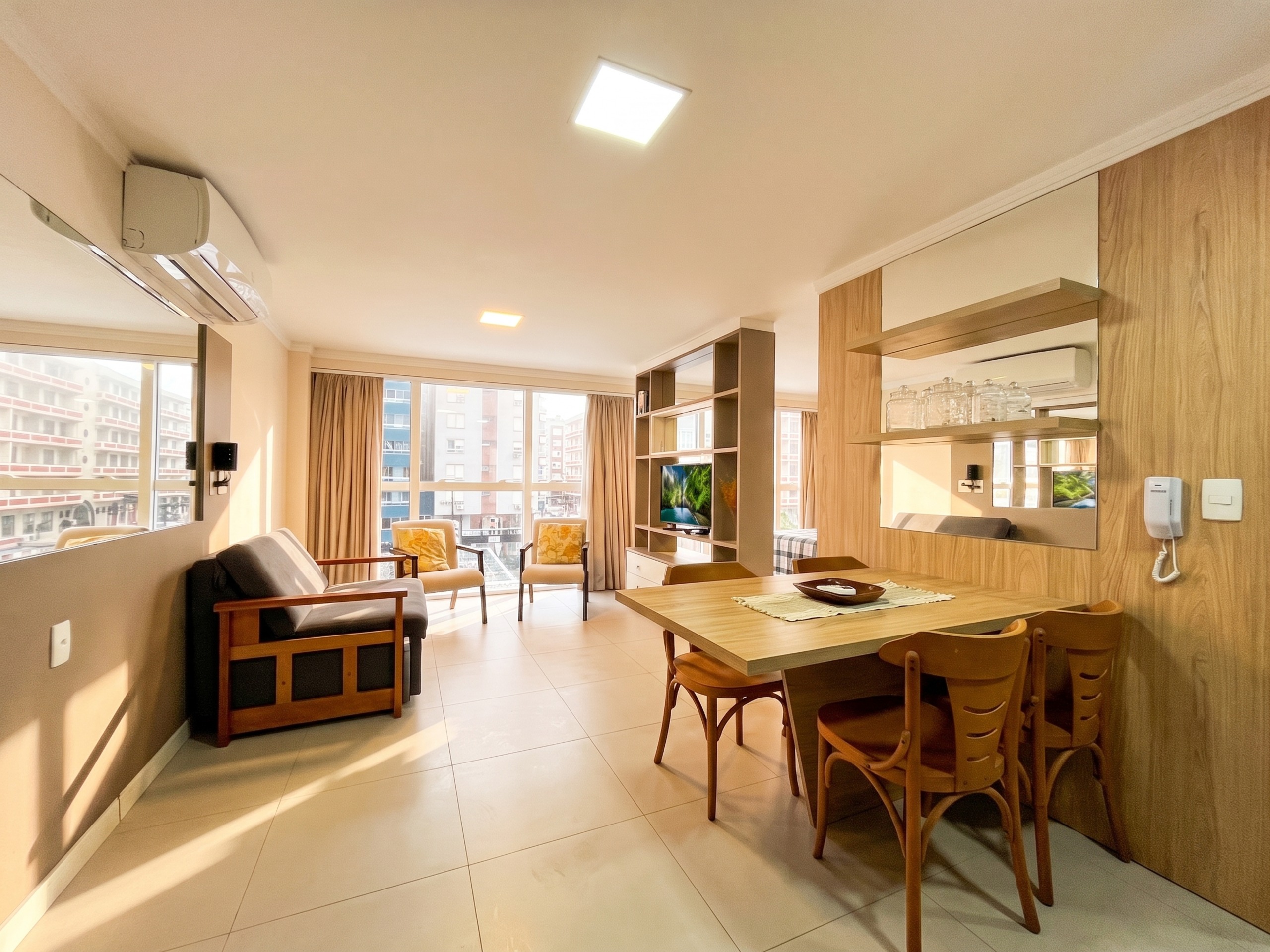 Apartamento 45m² no Soul Flats, mobiliado e com churrasqueira