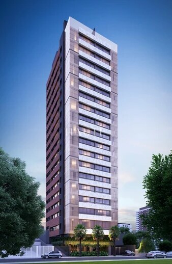 Apartamento 2 dormitórios mobiliado com vista para o mar